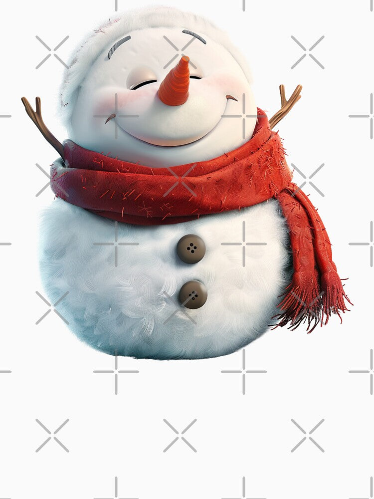 Happy Snowman by bubblyrainbow