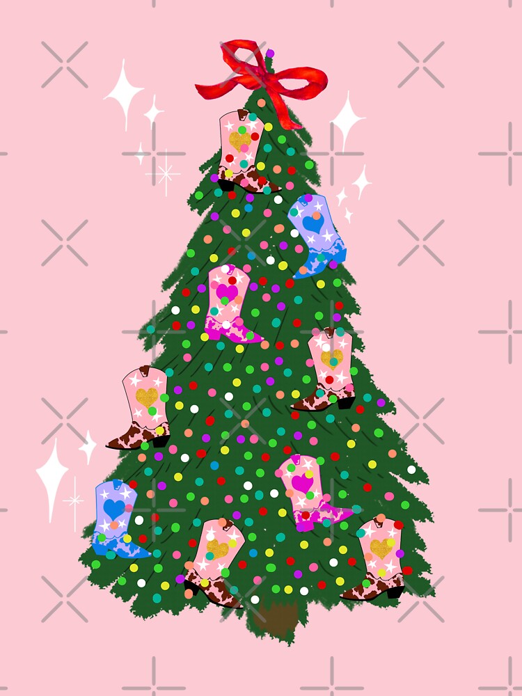 Modern Cowgirl Rodeo Christmas Tree by pink-cowboy