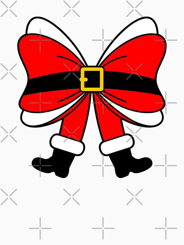Santa Bow Festive Christmas Ribbon by theartfulaspie