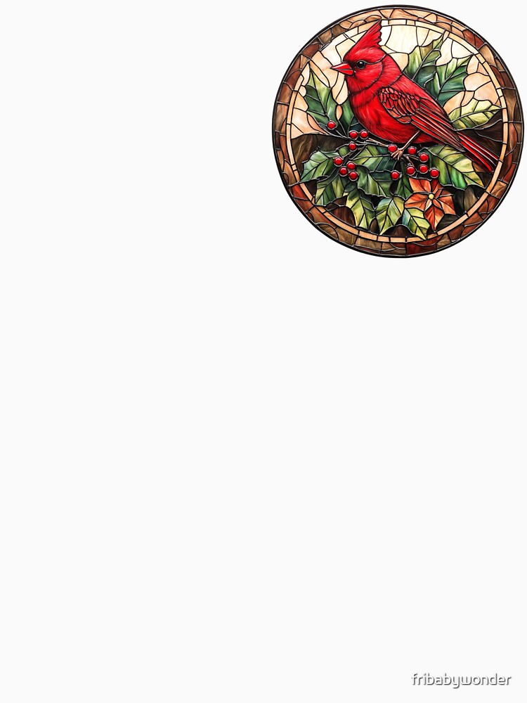 Stained glass - beautiful red bird! by fribabywonder