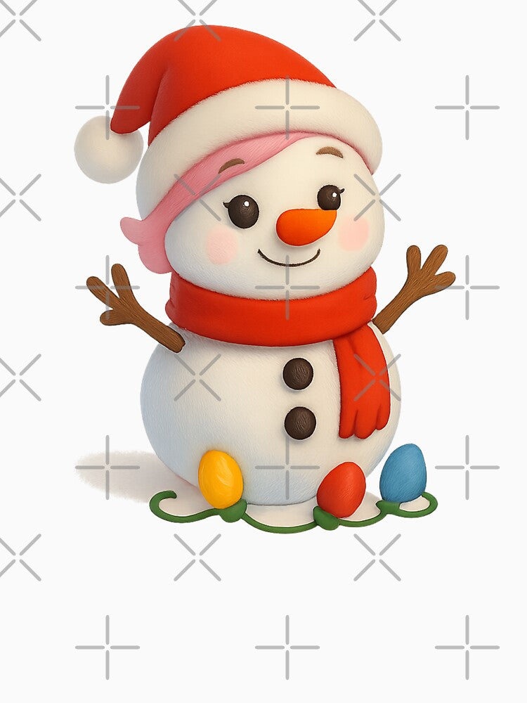 Christmas Girl Snowman by Sillytoe