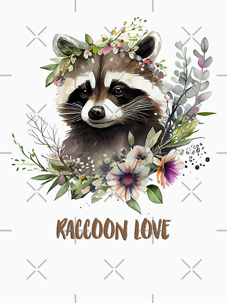Raccoon Watercolor Art by Blok45