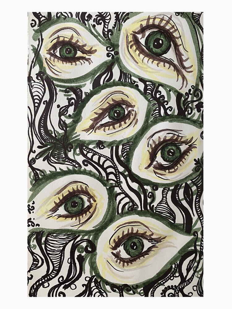 eye doodle drawing by Artsystuffy