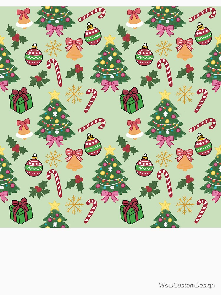 Merry Christmas pattern by WowCustomDesign