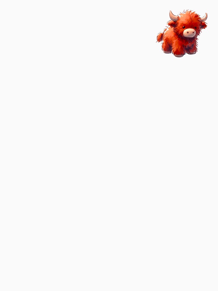 Adorable highland cow by DaintyDooodles