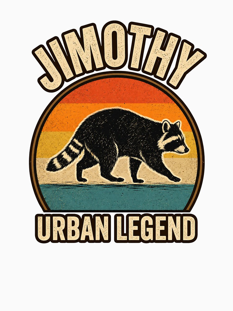 Funny Jimothy Raccoon Classic by MetalheadArt