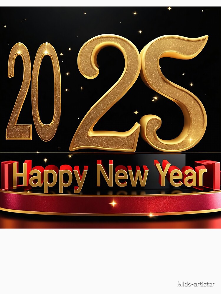 Happy New Year 2025 - Glittering Celebration by Mido-artister