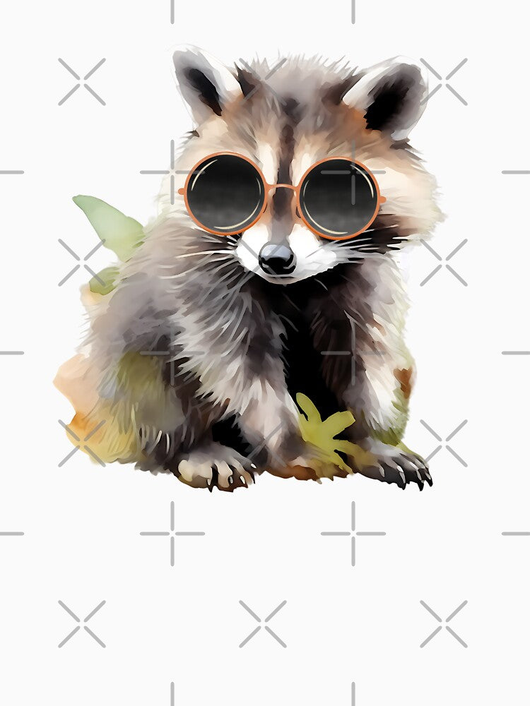 Cute Watercolor Baby Raccoon by TheAnimalZ00