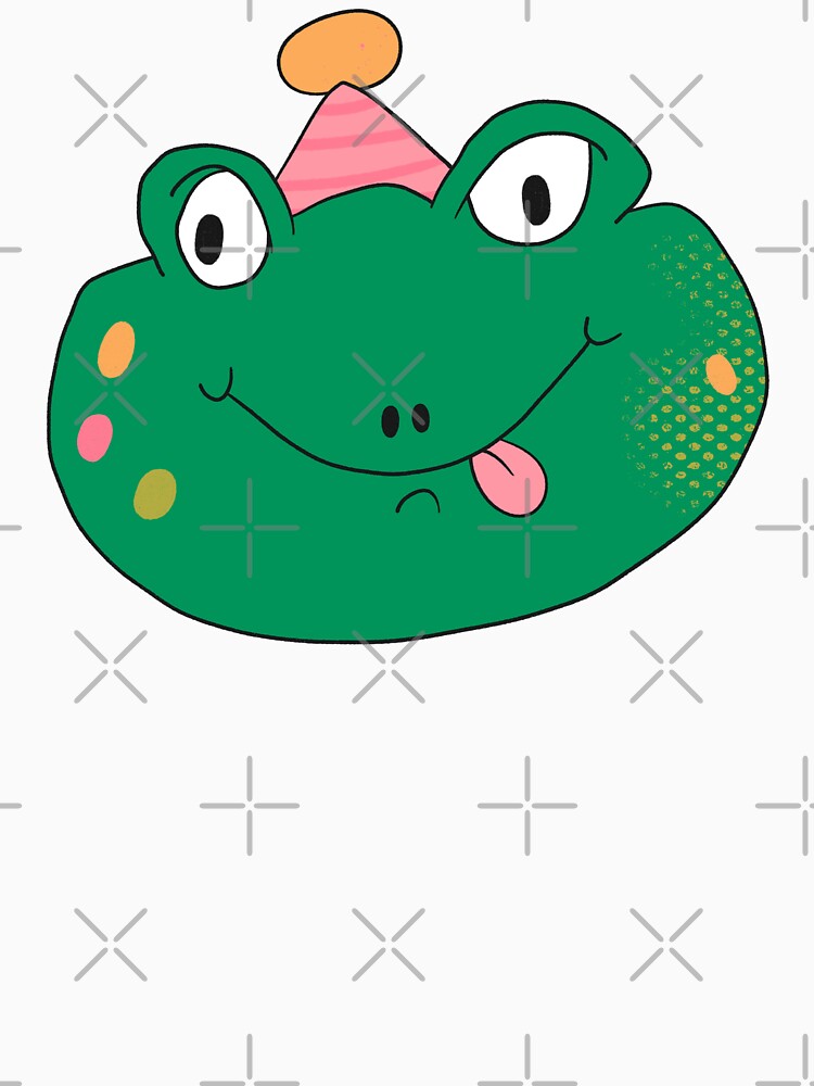 Birthday Party Freddy Frog Head (Pink) by yellowflowerhut