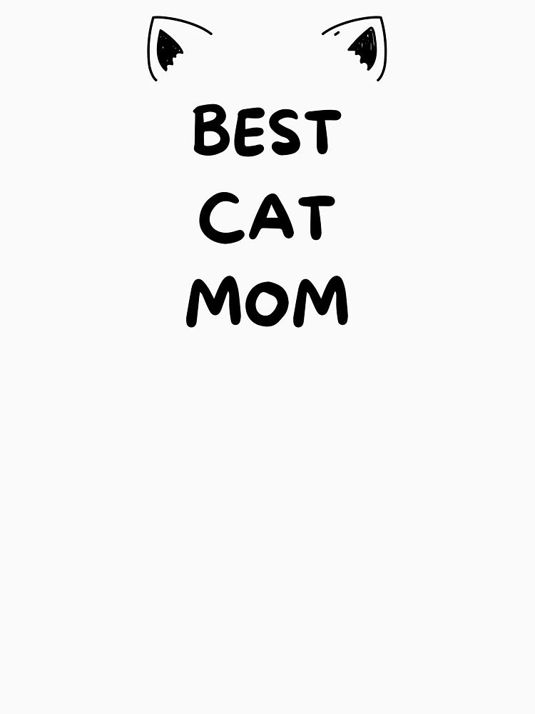 Best Cat Mom Cute Minimalist Cat Lover by MonoMelody