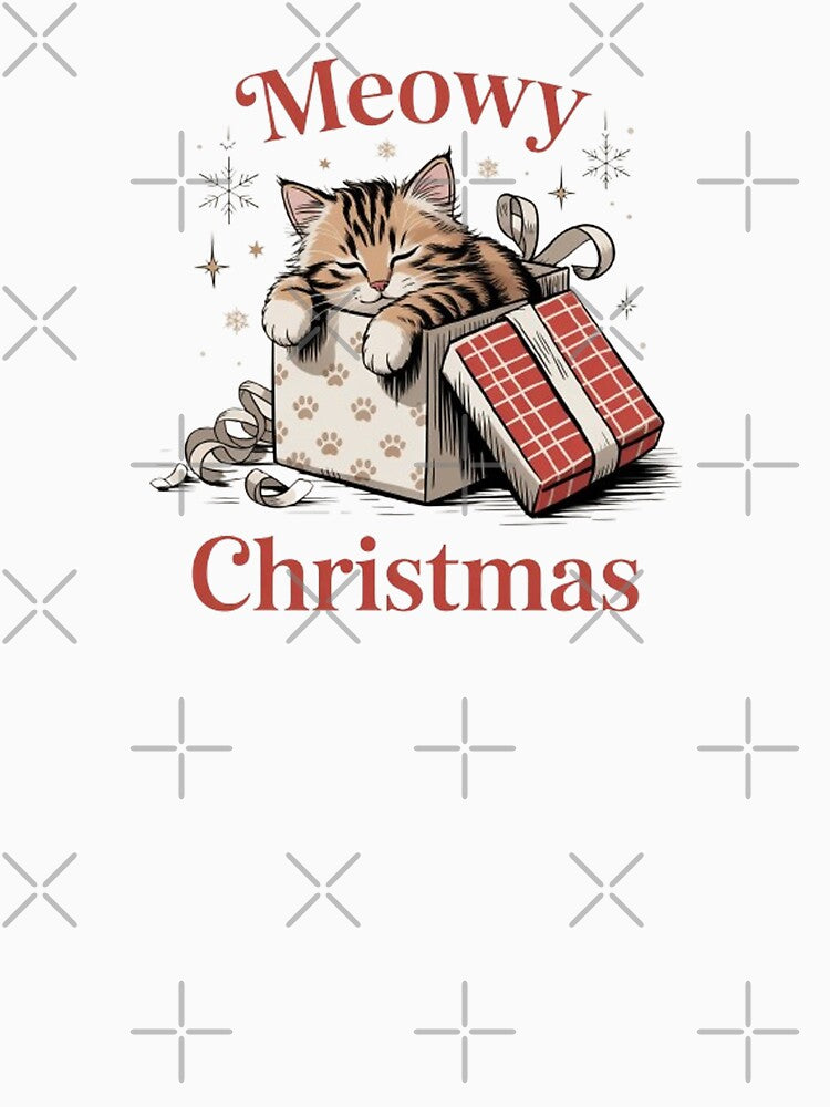 Meowy Christmas, A funny cat Christmas gift by halazidan