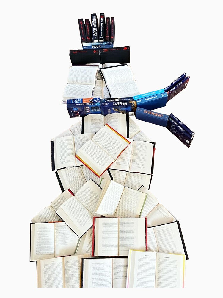 Book Snowman by WieDesigns