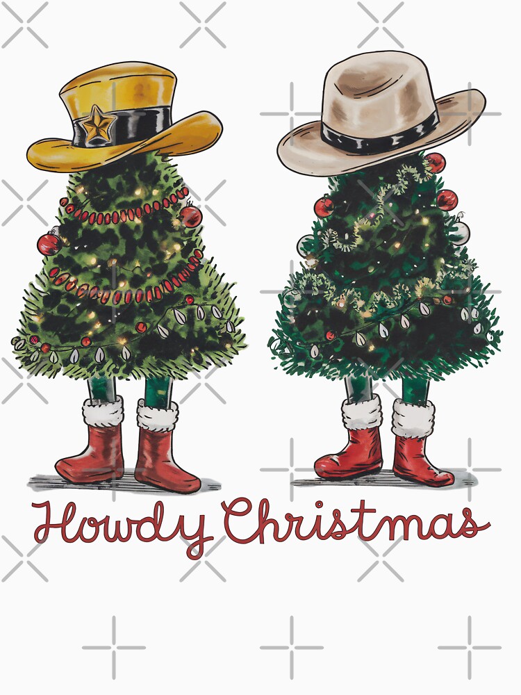 Howdy Christmas - Festive Cowboy Trees Design by Charlietule