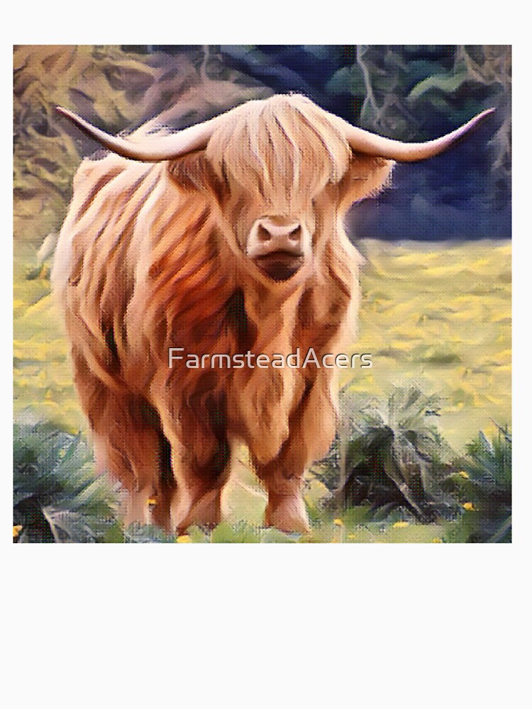 Harry Brown Highland Cow Long horned by FarmsteadAcers