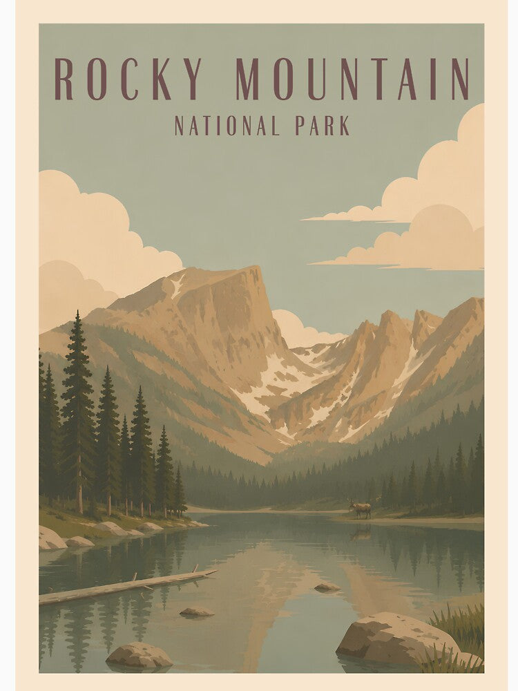 Rocky Mountains National Park by Wanderlust Studio