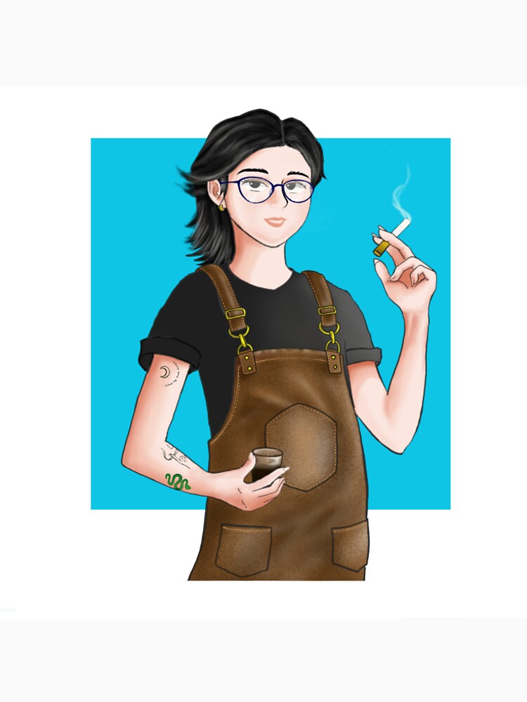 barista girl by rockuseven