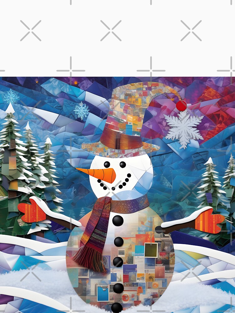 Snowman 01 - Charming Snowman Whimsy by Artekinium