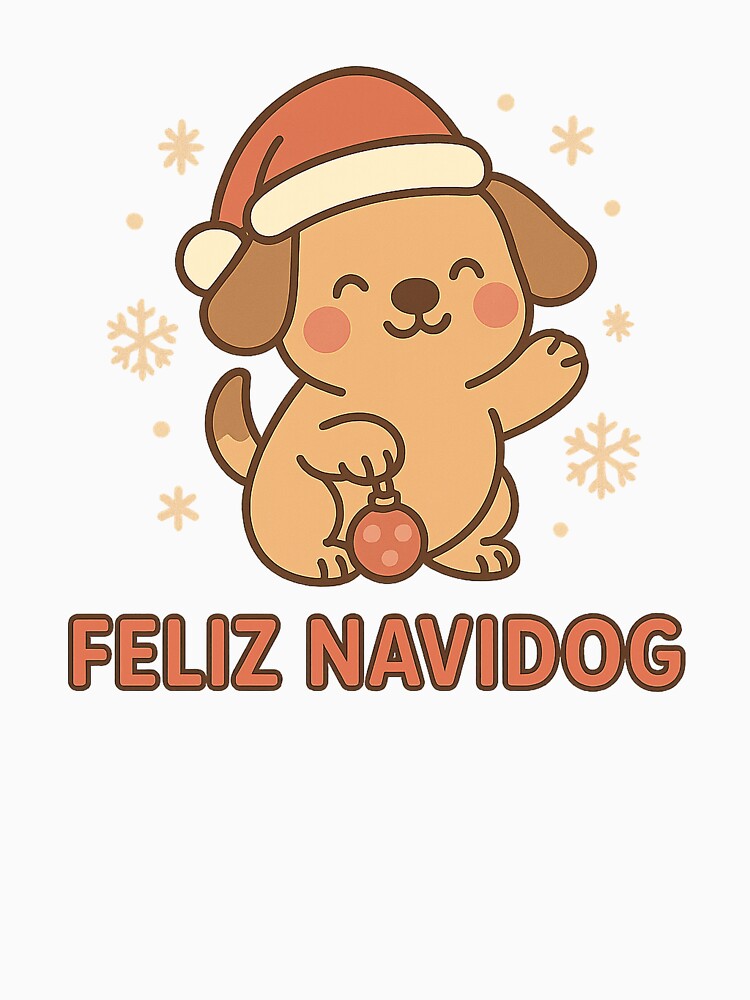 Feliz Navidog Kawaii Christmas Puppy – Cute Holiday Dog Illustration by StyleLap
