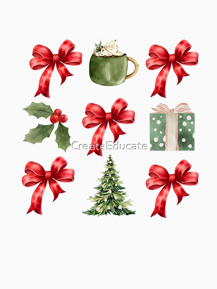 Christmas bow grid by CreateEducate