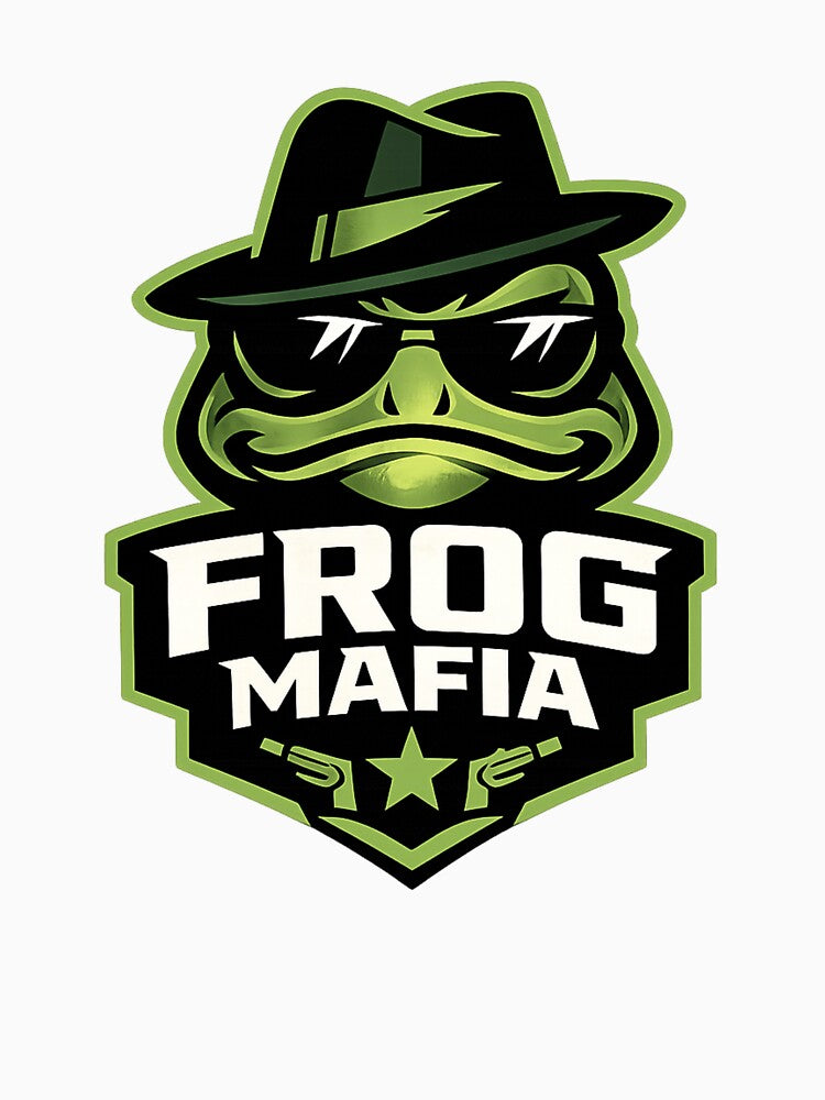 Frog Mafia Gangster Frog Streetwear Logo Funny Frog Design by Frog Mafia Official