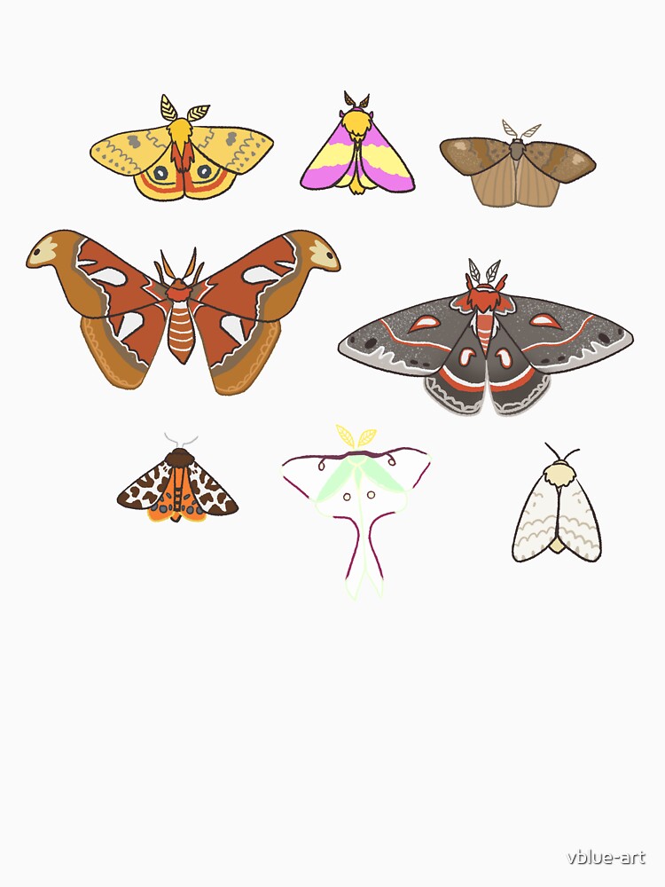 Moths by vblue-art