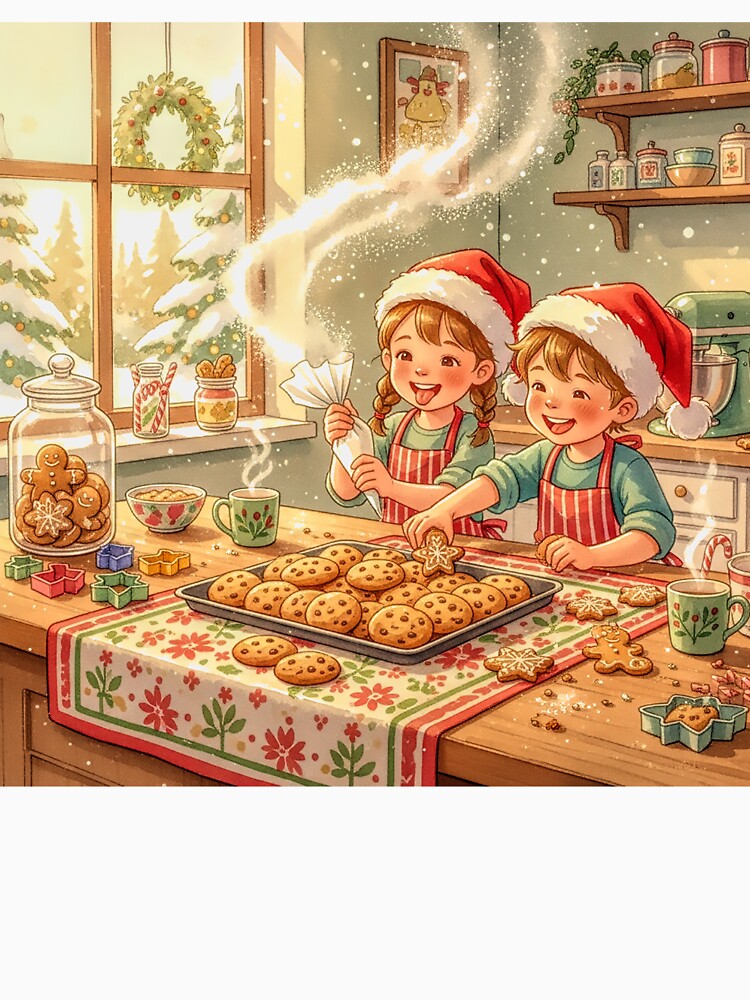 Happy Children Baking Christmas Treats by acceleratorhams