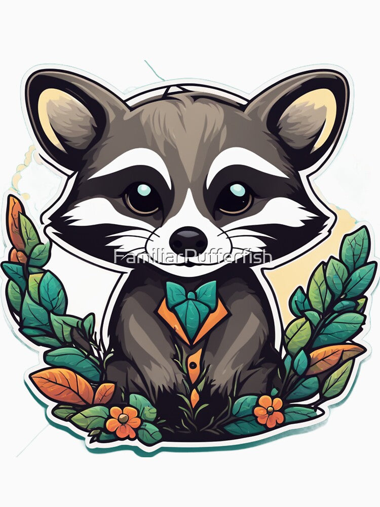 Business Raccoon Art by FamiliarPufferfish