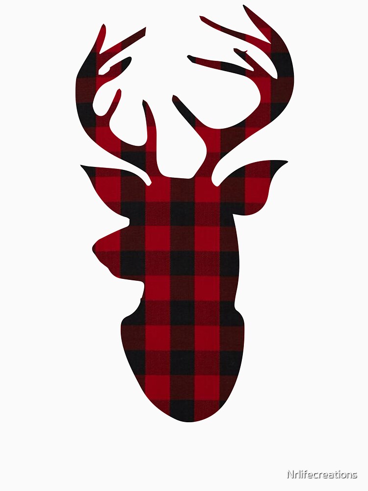 Plaid Deer Christmas Shirt, Christmas Shirt, Funny Christmas Shirt, Christmas Party Shirt by Nrlifecreations