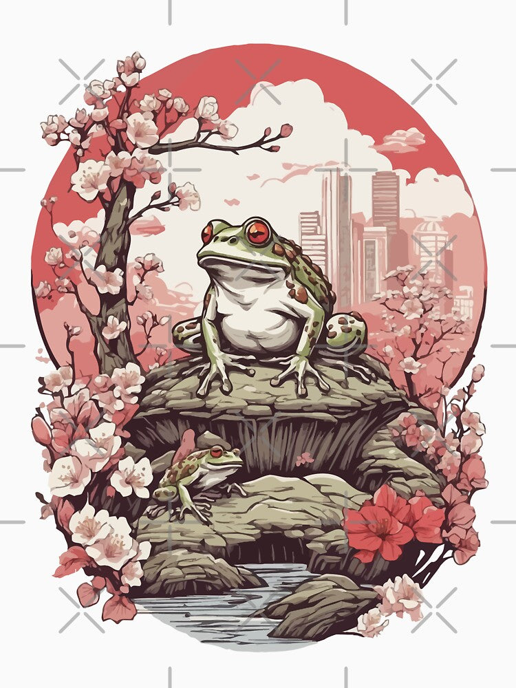 Frog Streetwear Aesthetic Design by LuminOrb