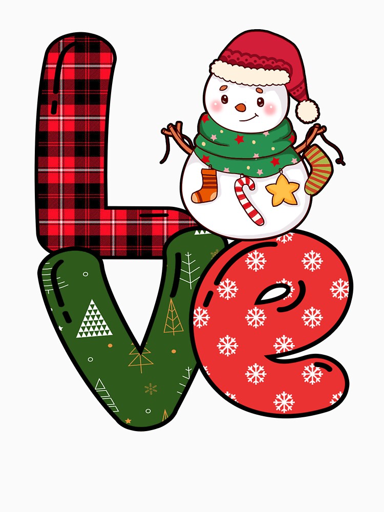 love christmas snowman by vuhieustore