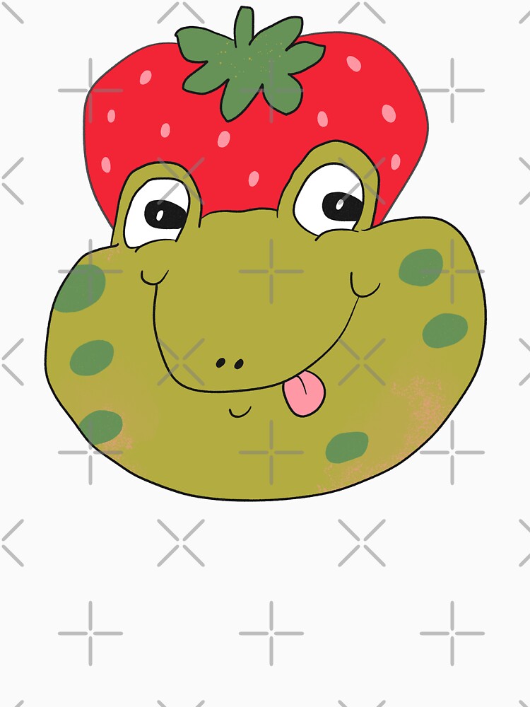 Silly Strawberry Frog (Red) by yellowflowerhut