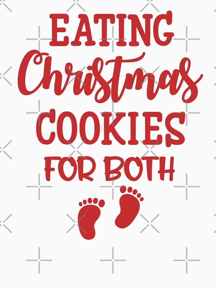 Christmas Cookies Red Text With Children Footprint Premium by Design-Maniya