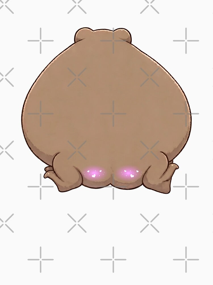 Chubby Frog Butt with Sparkly Blush - Cute Kawaii Frog Butt by Neurospicy Trolls
