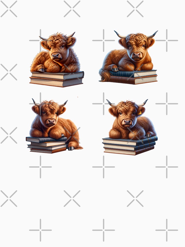 Highland Cows And Books by TheAnimalZ00