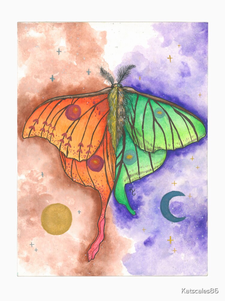Comet & Luna Moth by Katscales86