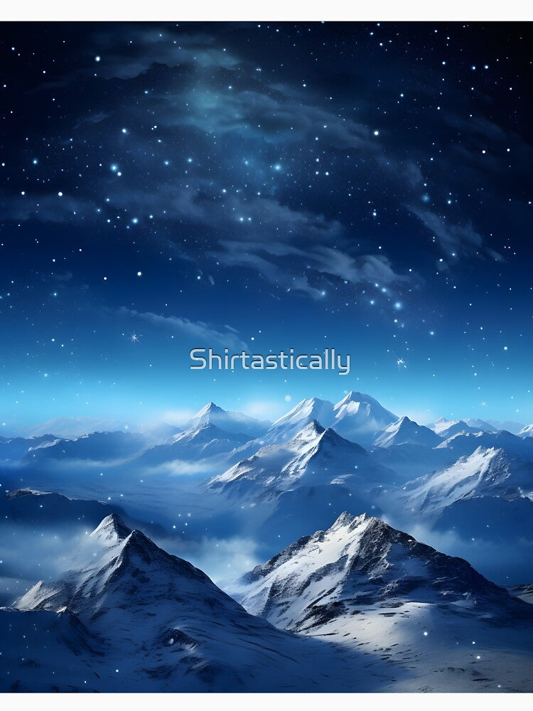 Winter Wonderland: A Stunning Abstract Landscape by Shirtastically