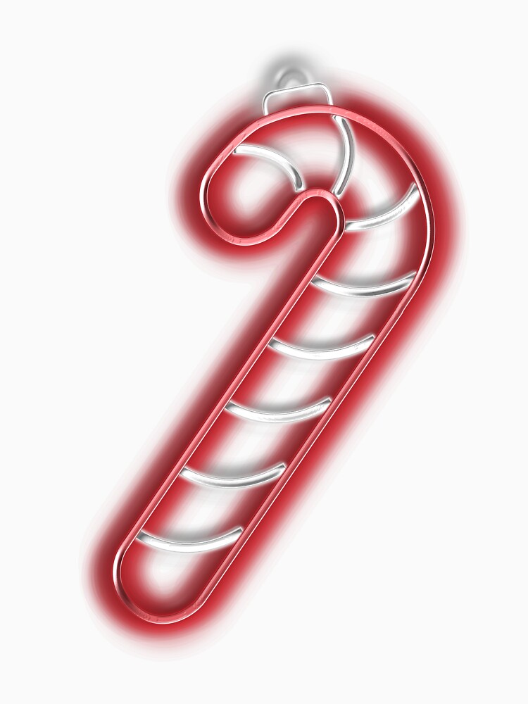 Minimalist neon candy cane by Dziabacz13
