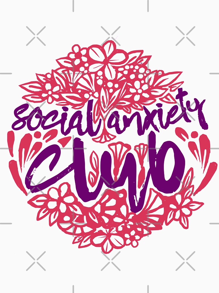 Social Anxiety Club Flower Style (pink&violet colors) by DarrriaDesign