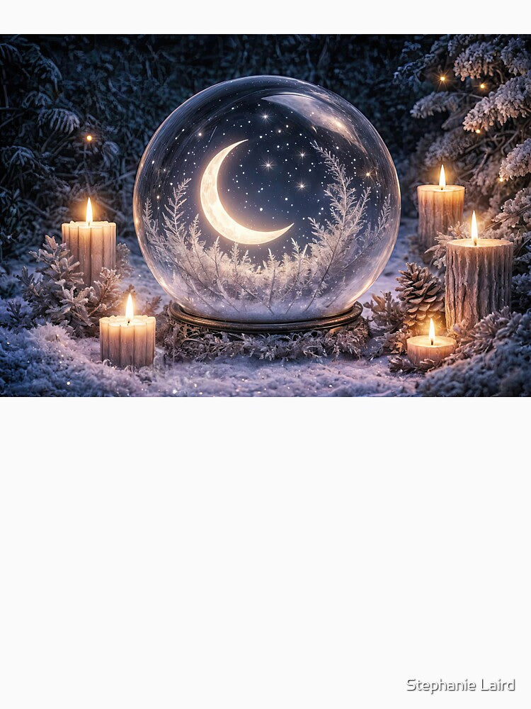 Enchanting Winter Moon Globe Winter Solstice by Stephanie Laird