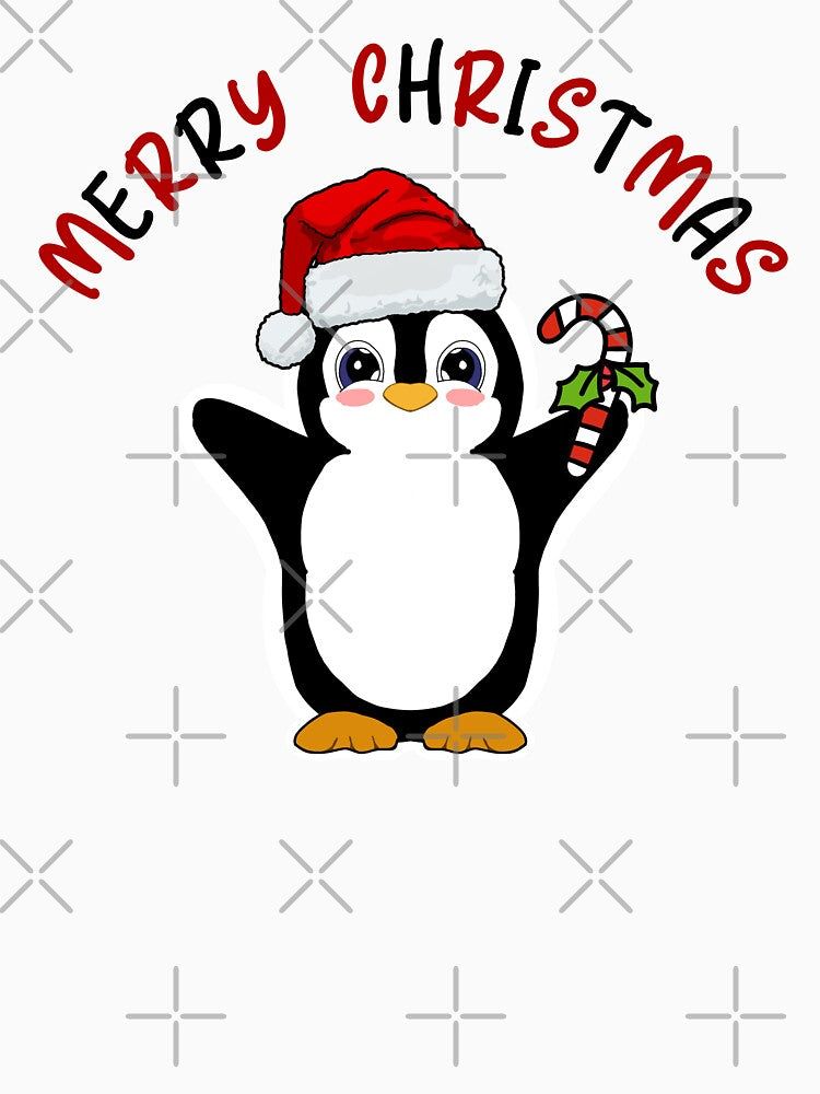 Merry Christmas Cute Penguin by HappyLifeCreate