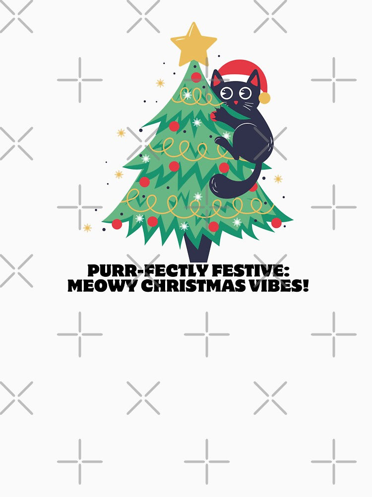Christmas Black Santa Cat by DominDesigns