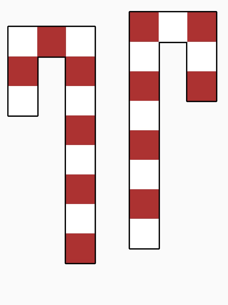 Pixel Peppermint Candy Canes by Michael Stewart