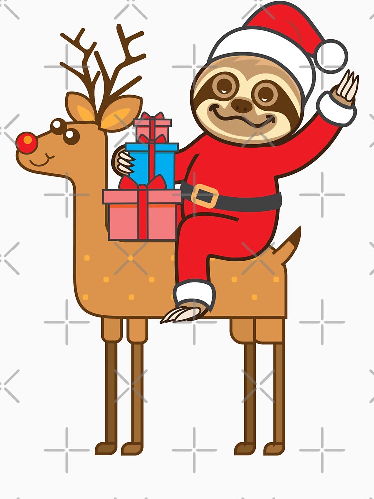 Sloth Santa by plushism