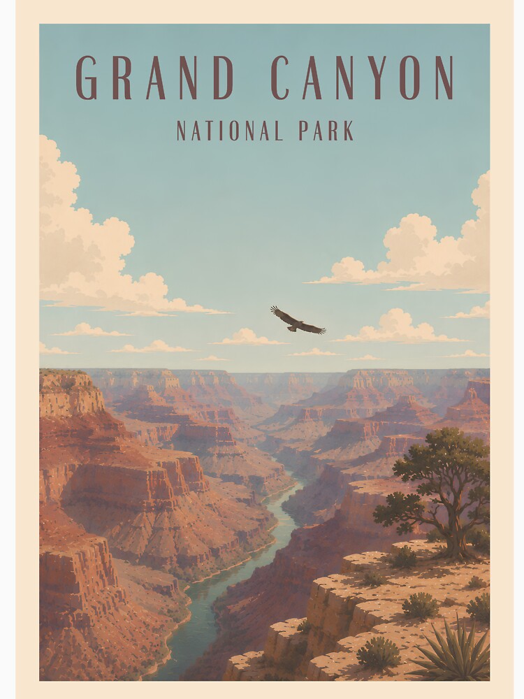 Grand Canyon National Park USA by Wanderlust Studio