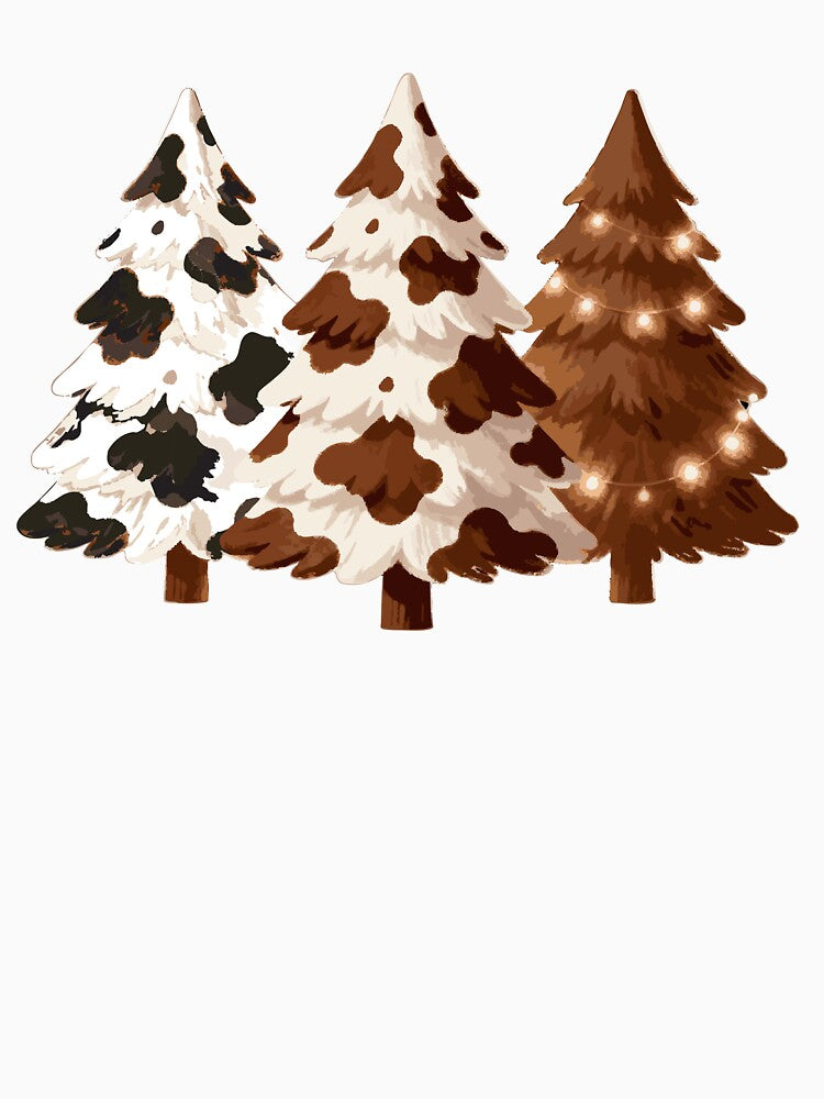 Cow Christmas Trees by Katrabbit Graphics