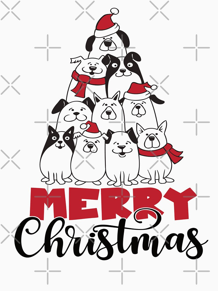 Merry Christmas Wishes Cute Puppy Dog Christmas wishes by eviesfashion