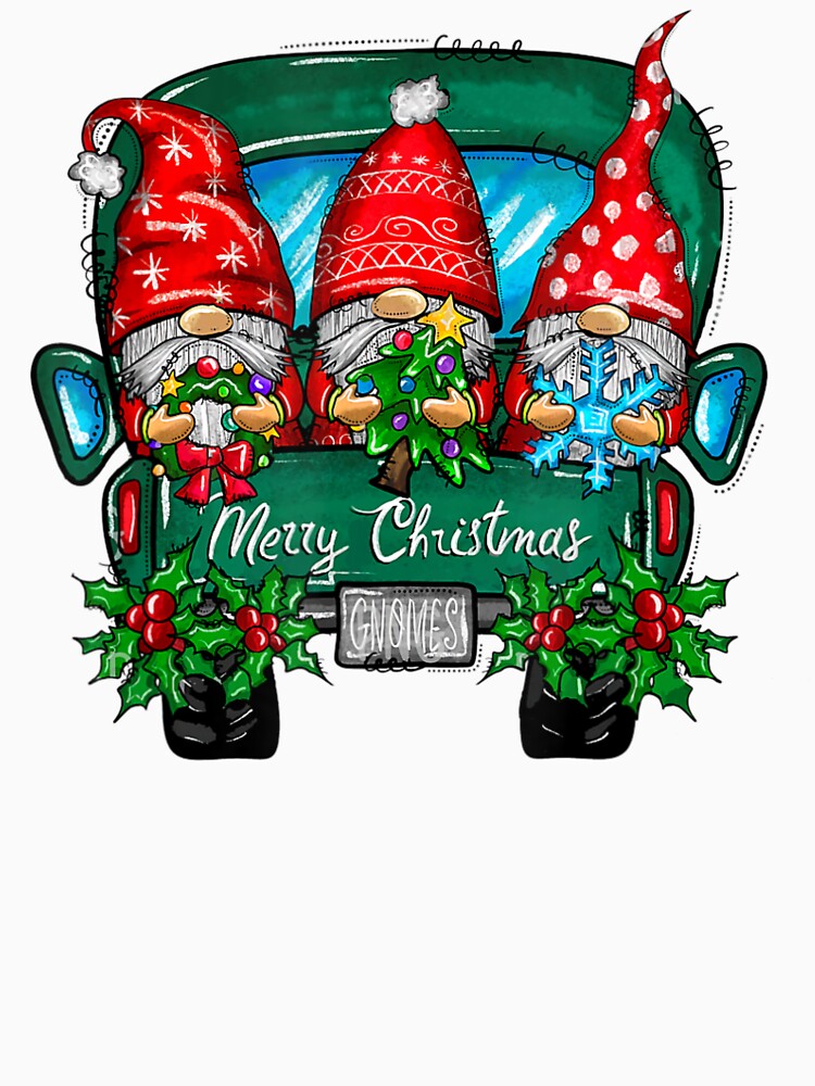 Christmas Truck With Gnomes Mery Christmas Xmas by lehienanh