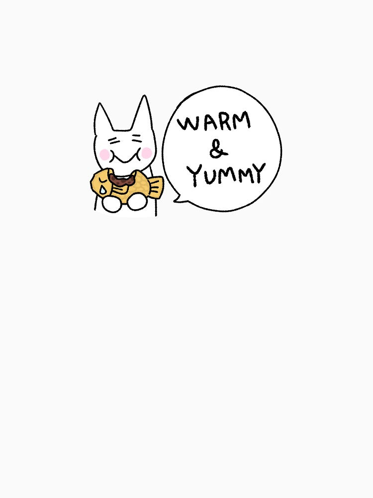 Warm & Yummy – Cat Eating Pastry Sticker by lazydayz16