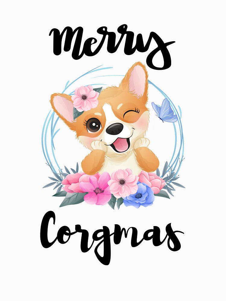 Merry Corgmas mom gift . Christmas Corgis. Corgis Christmas , gift for wife mother by roosoth