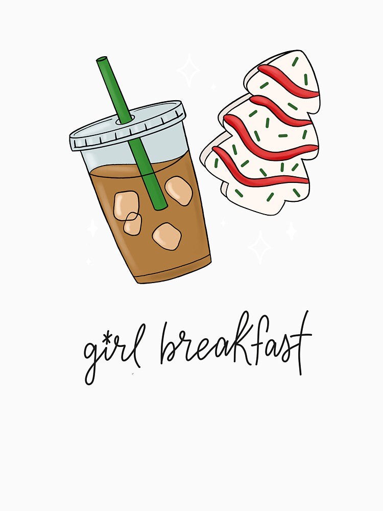 Girl Breakfast Iced Coffee Christmas Cake by DesignByLeesh